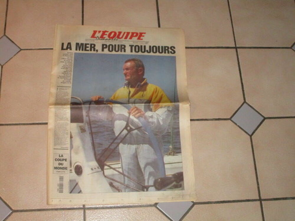 JOURNAL L EQUIPE 14 JUIN 1998 DISPARITION DE TABARLY 