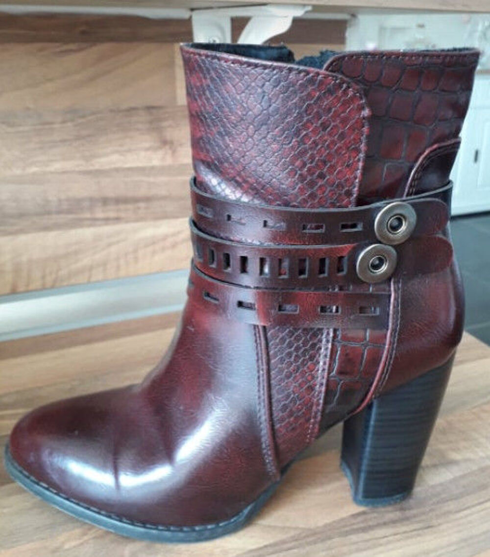 Bottines bordeaux Chaussures