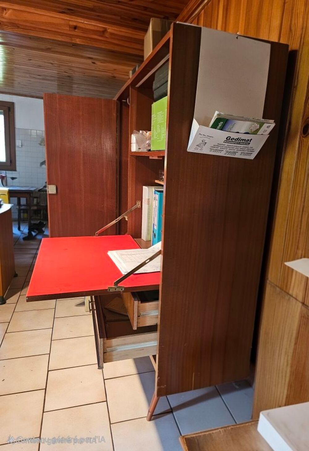 Meuble secr&eacute;taire ann&eacute;e 70 Meubles