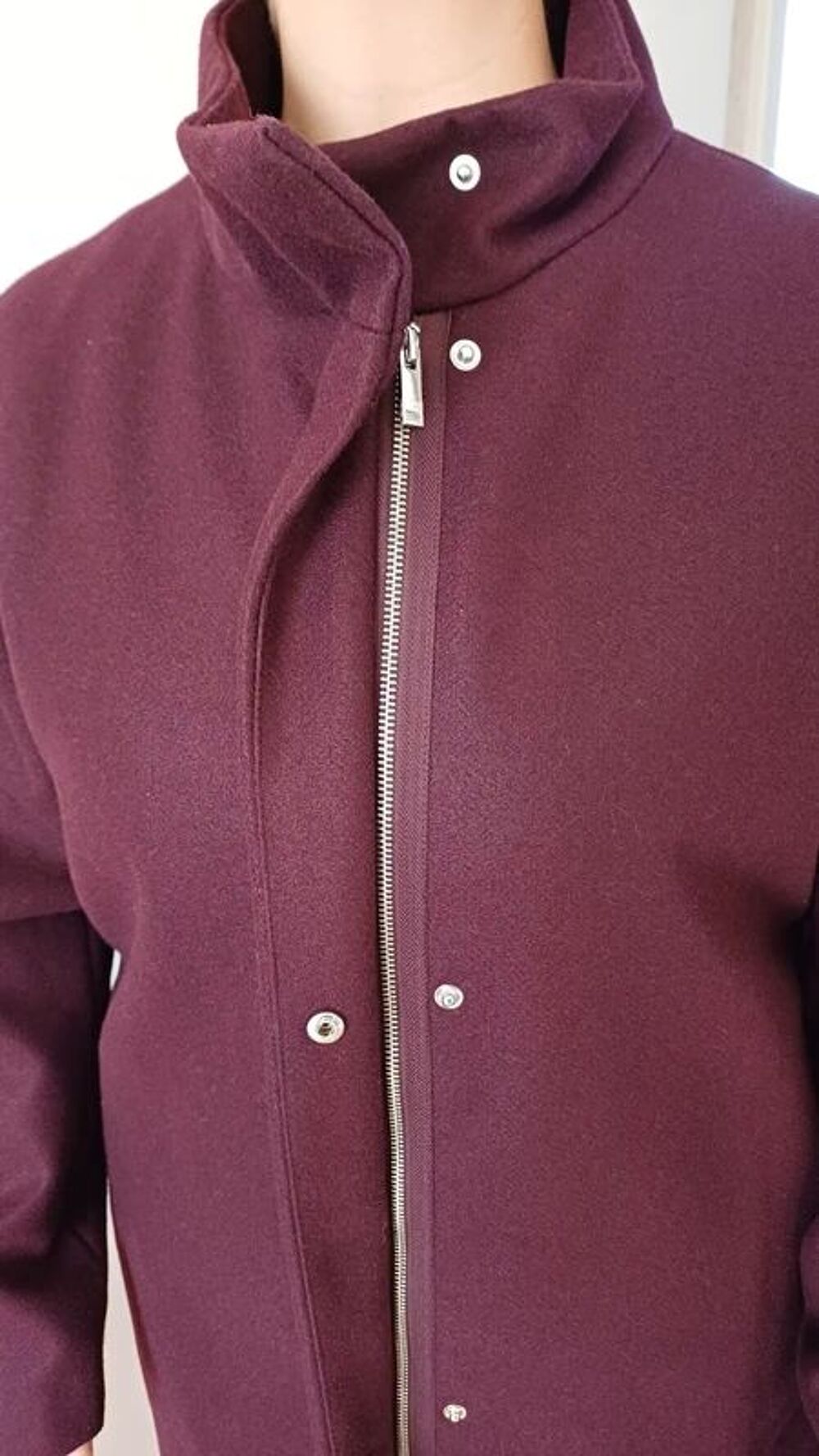 Manteau long T48 Primark Neuf aubergine Vêtements