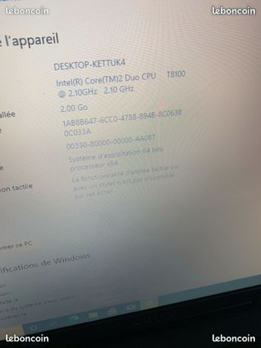 Dell Vostro 1710 Matériel informatique