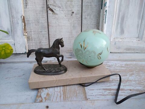 Lampe Veilleuse Cheval Globe Art Déco Style Vintage 58 Loches (37)