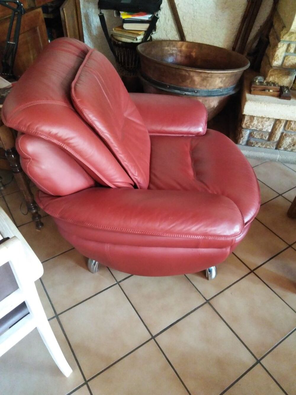  2 fauteuils rouge Meubles