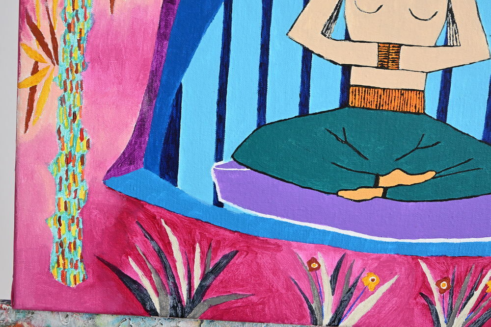 Tableau acrylique sur toile - M&eacute;ditation Décoration
