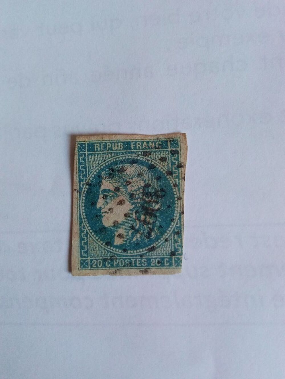 Timbre collection 19 e siecle 