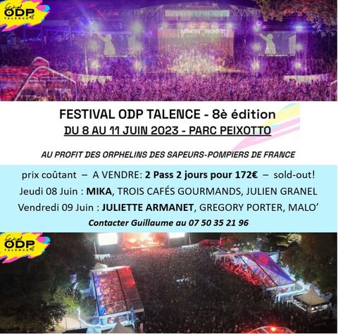FESTIVAL ODP TALENCE: MIKA, 3 CAFS GOURMA, JULIETTE ARMANET 0 Gan (64)