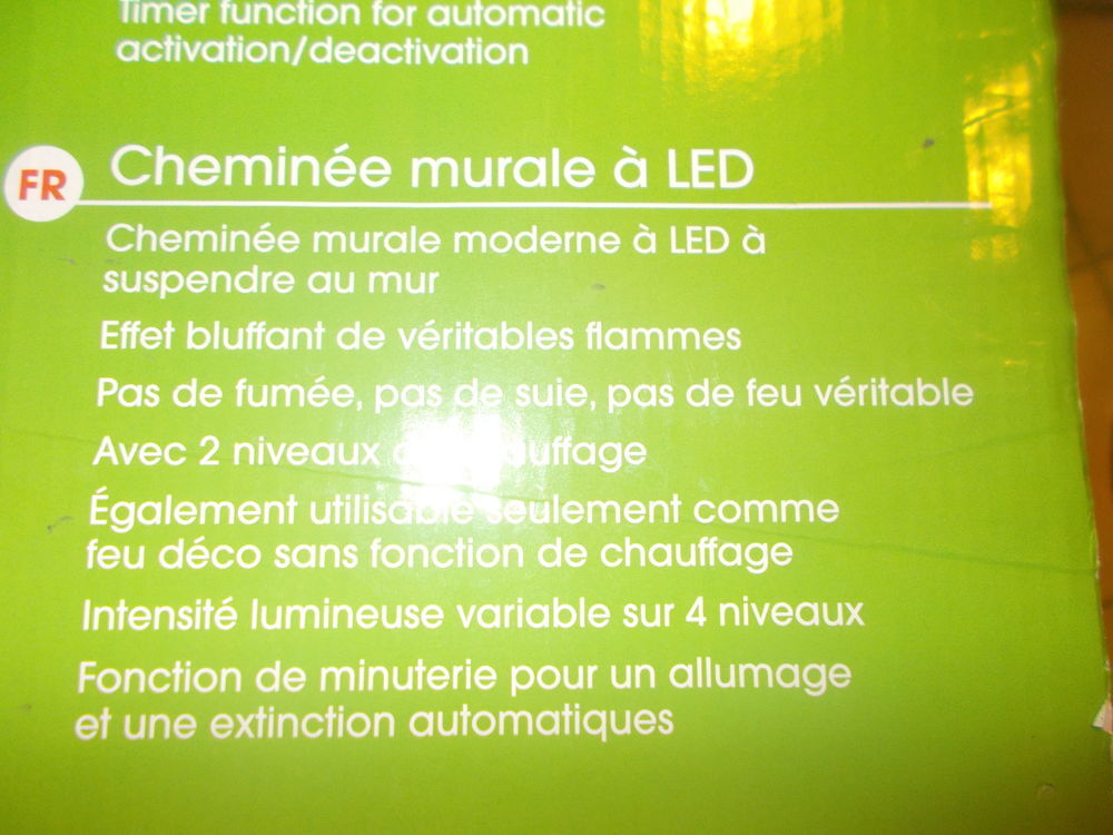 Chemin&eacute;e &eacute;lectrique nf t&eacute;l&eacute;commande faire prix Décoration