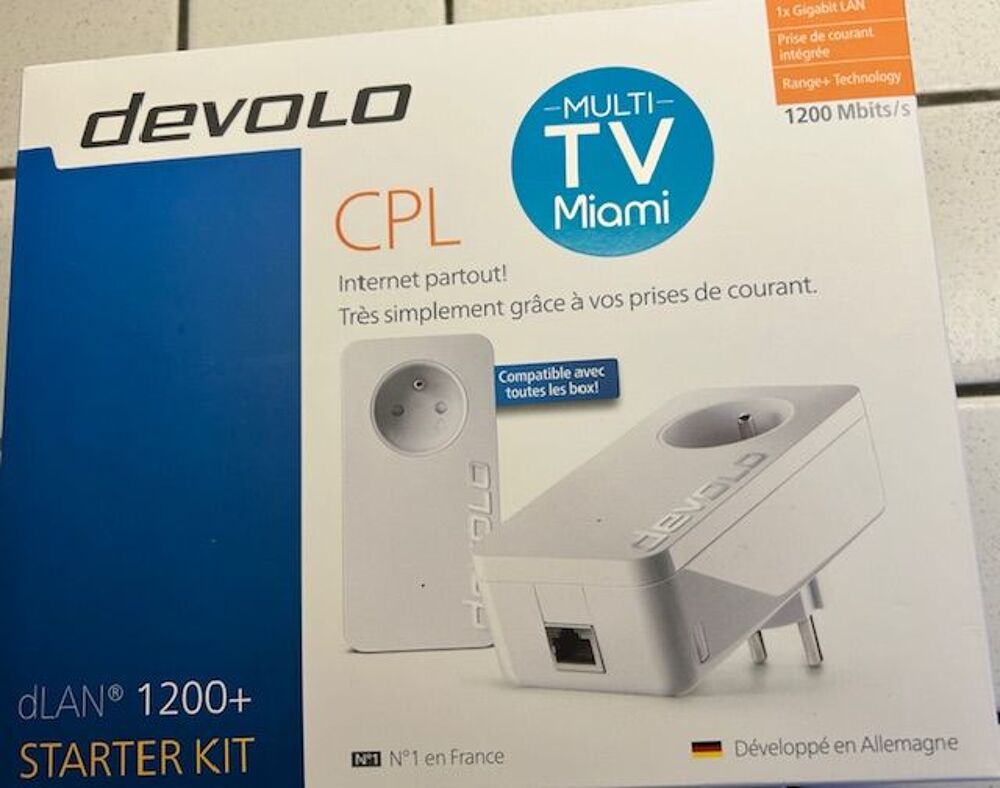 KIT CPL DEVOLO 1200 Mbits ( neufs / : double emploi ) Matériel informatique