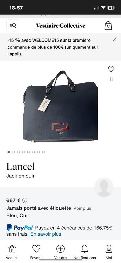 sac lancel 600 Paris 16 (75)