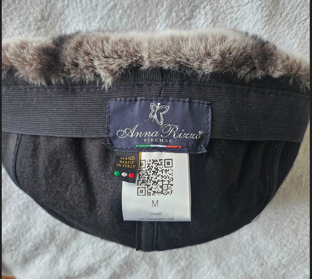Toque en fourrure Anna Rizzo Firenze taille M Vêtements