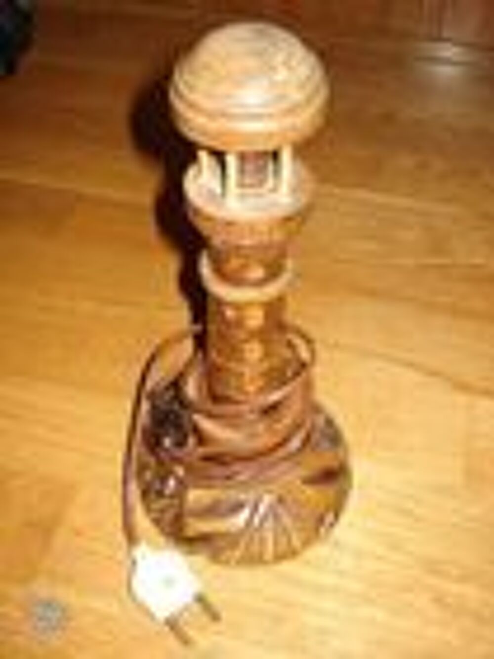 Lampe phare bois originale tr&egrave;s bon &eacute;tat de fonctionnement Dcoration