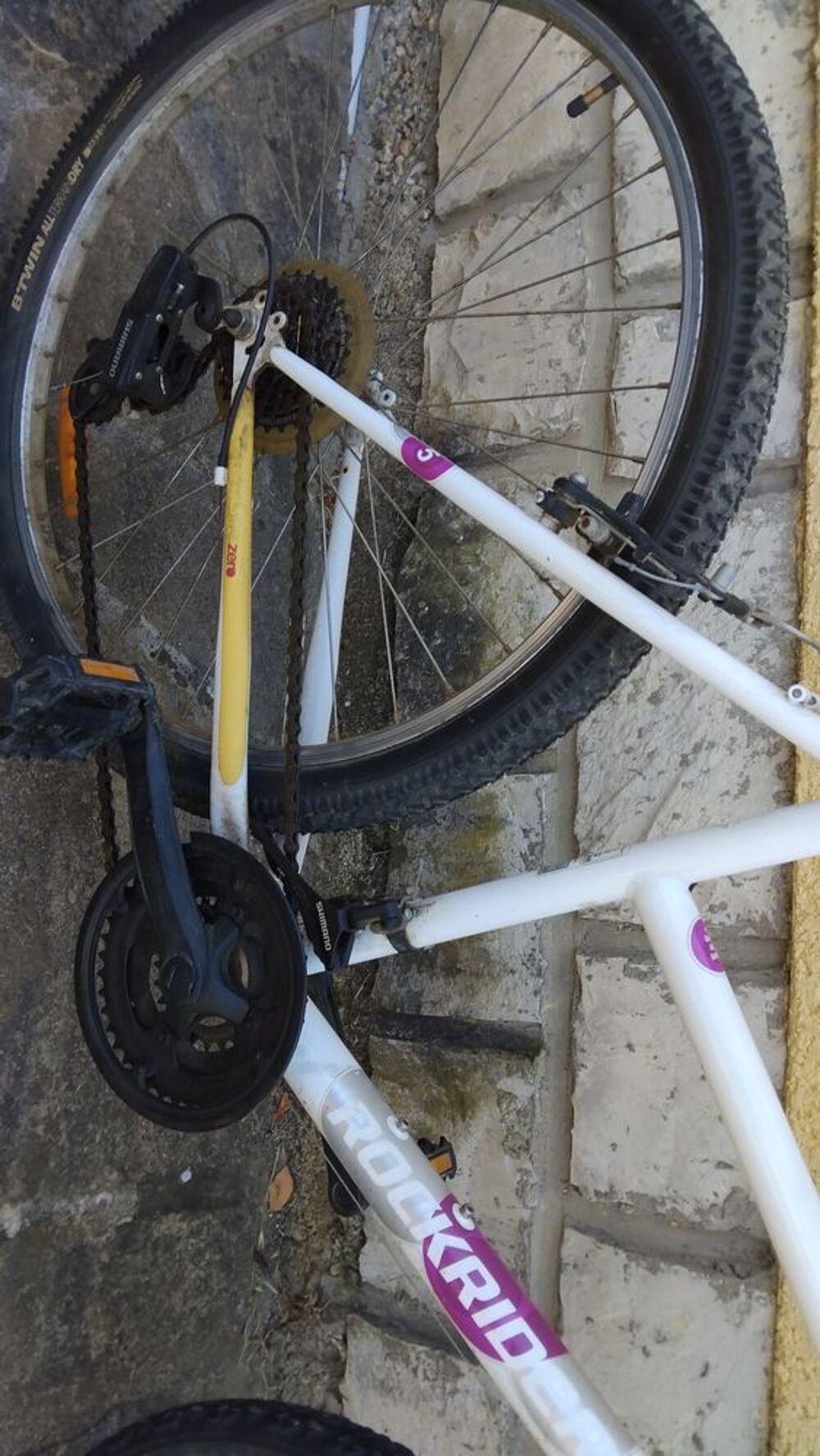 Velo ROCKRIDER BLANC DECATHLON POUR FEMME Vélos