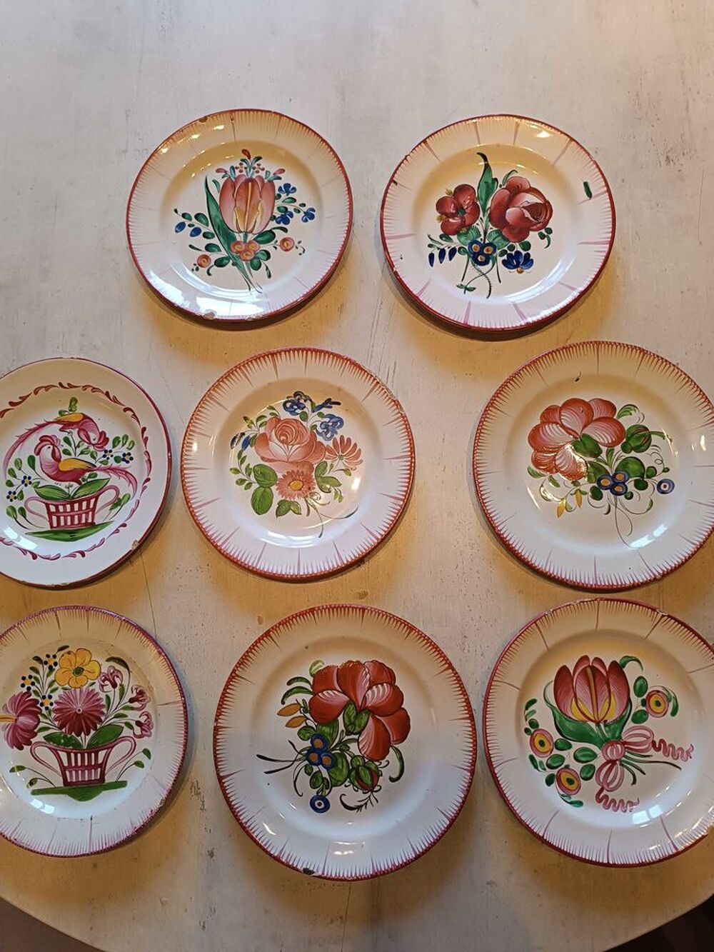 Lot d'assiettes St Cl&eacute;ment 