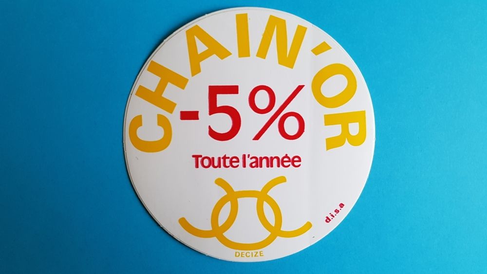 AUTOCOLLANT CHAIN'OR 