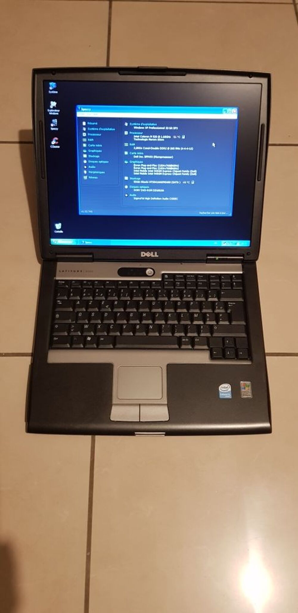 PC portable DELL Latitude D520,15", Windows XP PRO, diag auto Matériel informatique