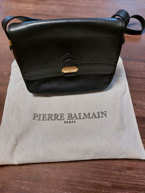 Sac � main Pierre Balmain cuir noir 60 Antony (92)