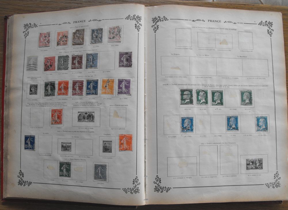 Album historique et g&eacute;ographique de timbres 