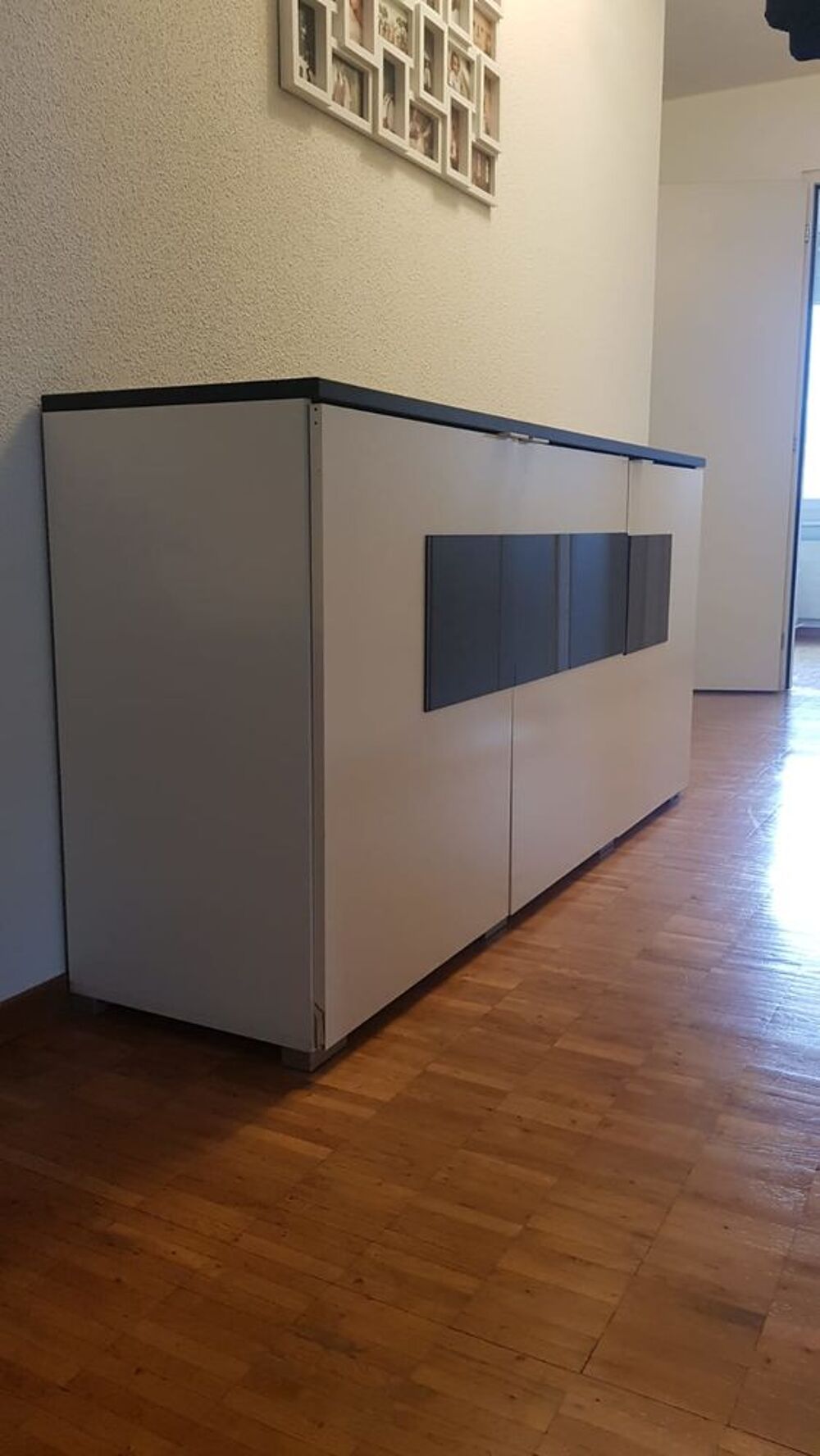 Magnifique Buffet Sideboard Noir et Blanc Meubles