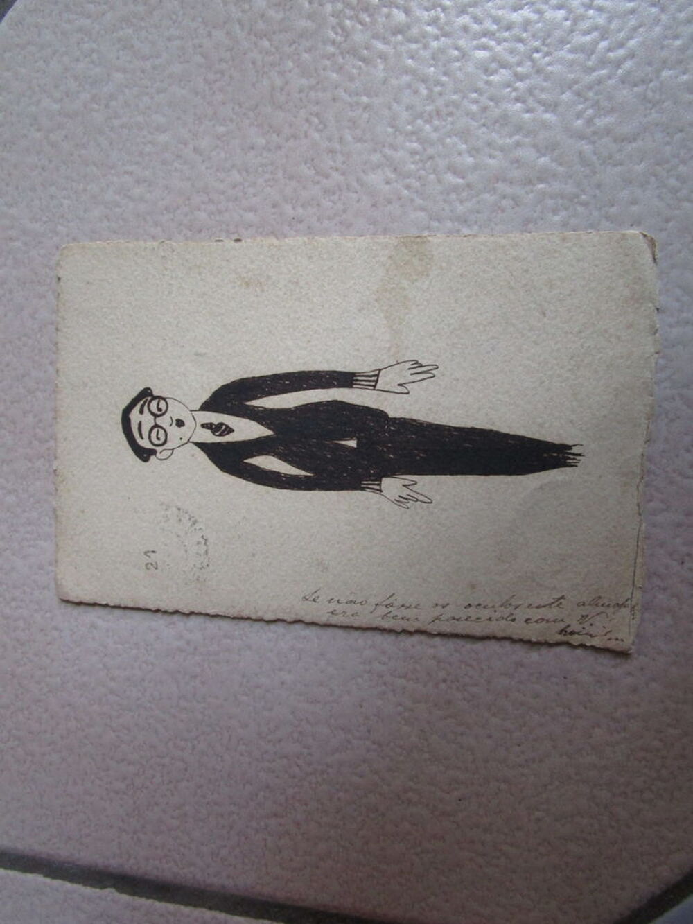 LOT VIEILLE CARTE POSTALE CARICATURE 1927 Livres et BD