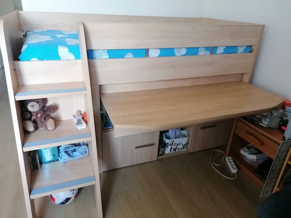 Combin&eacute; Lit Bureau Rangement Gautier Mobilier enfants