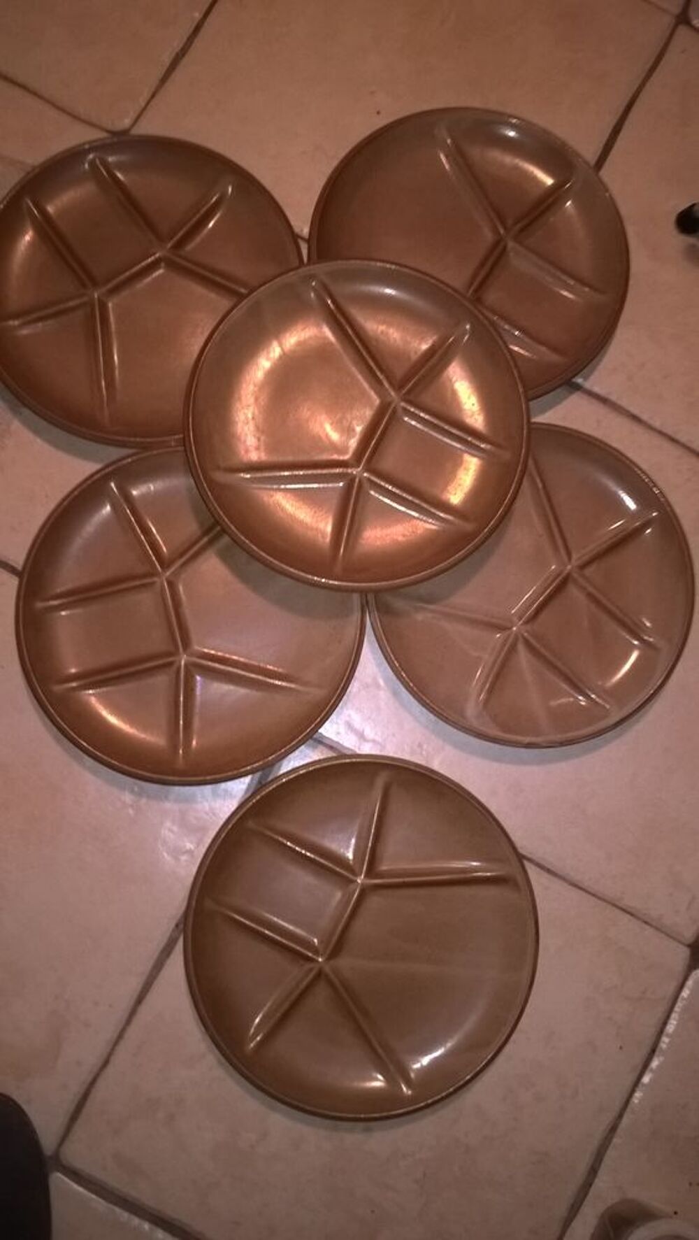 6 assi&egrave;ttes en gr&eacute;s Cuisine