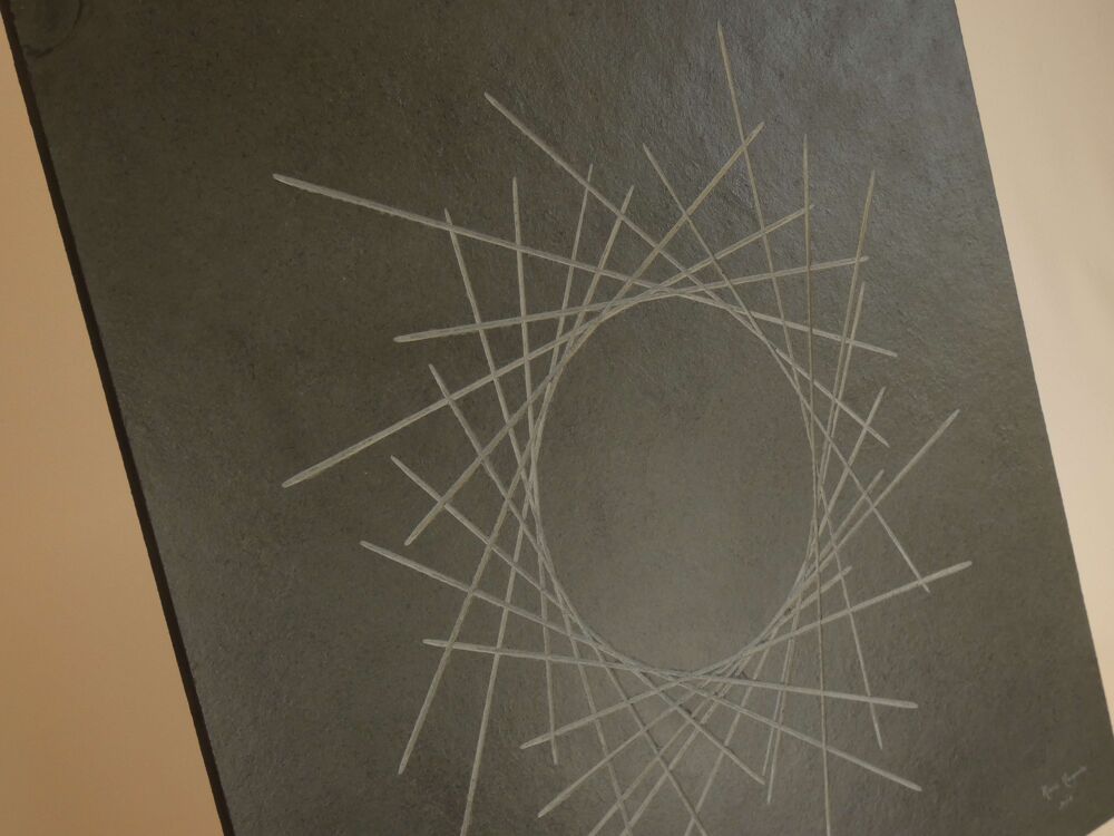 Tableau en Ardoise Grav&eacute;e Décoration