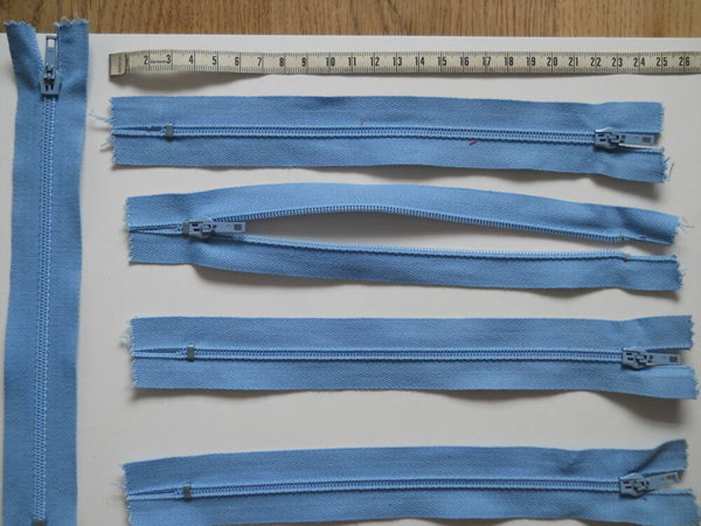Fermetures 20 cm "BLEU CIEL" Décoration