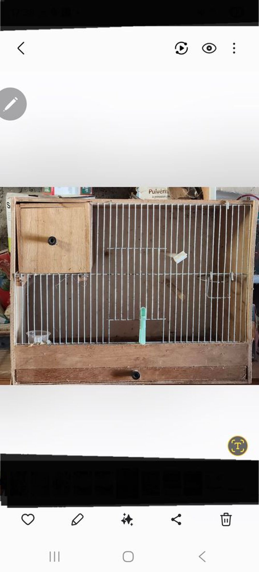   Cage avec nid incorporé  