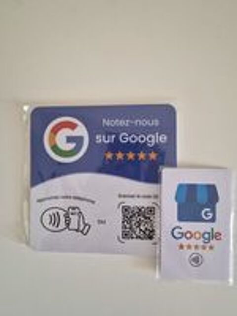   Plaque nfc avis Google et carte Google offert  