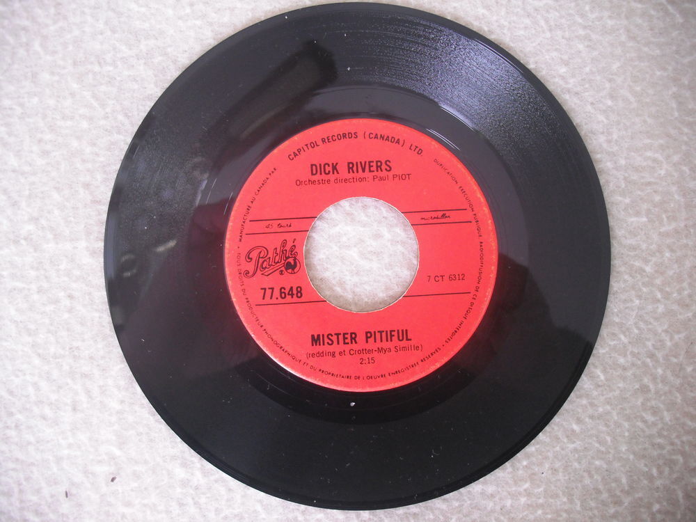 DICK RIVERS MISTER PITIFUL CD et vinyles