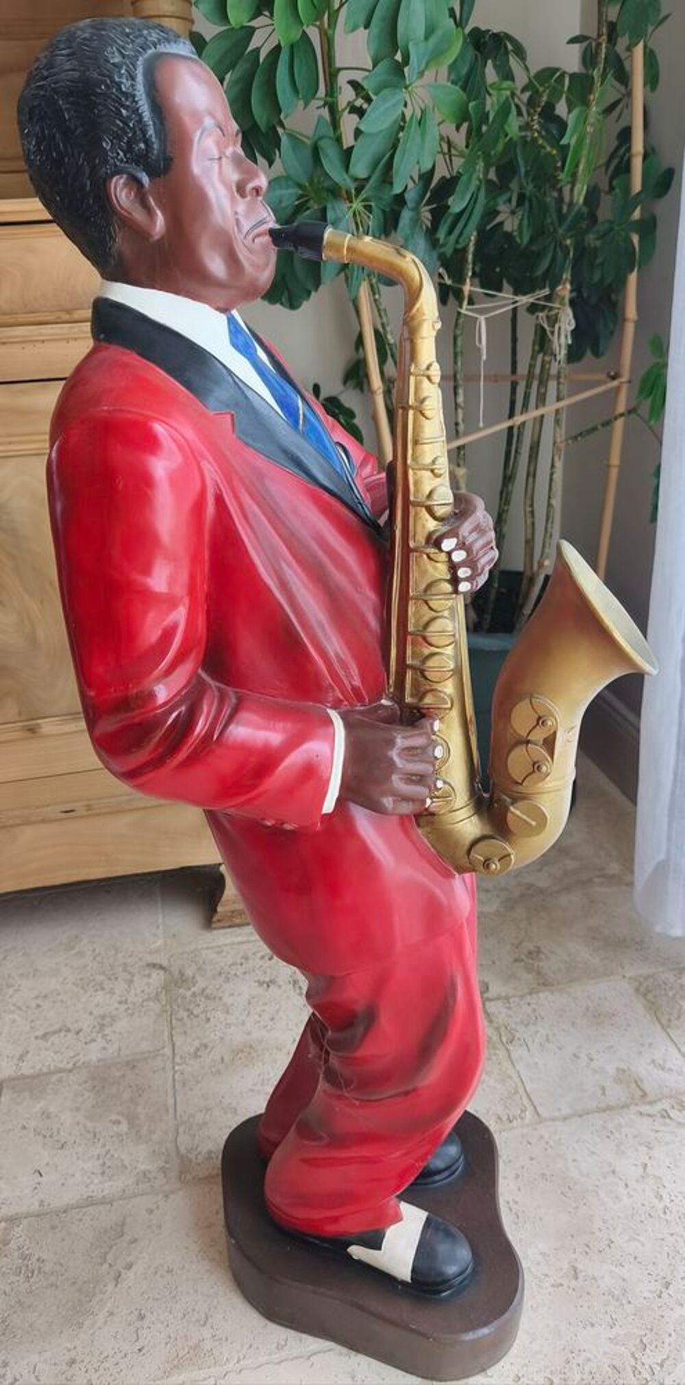 Statue musicien de jazz Décoration