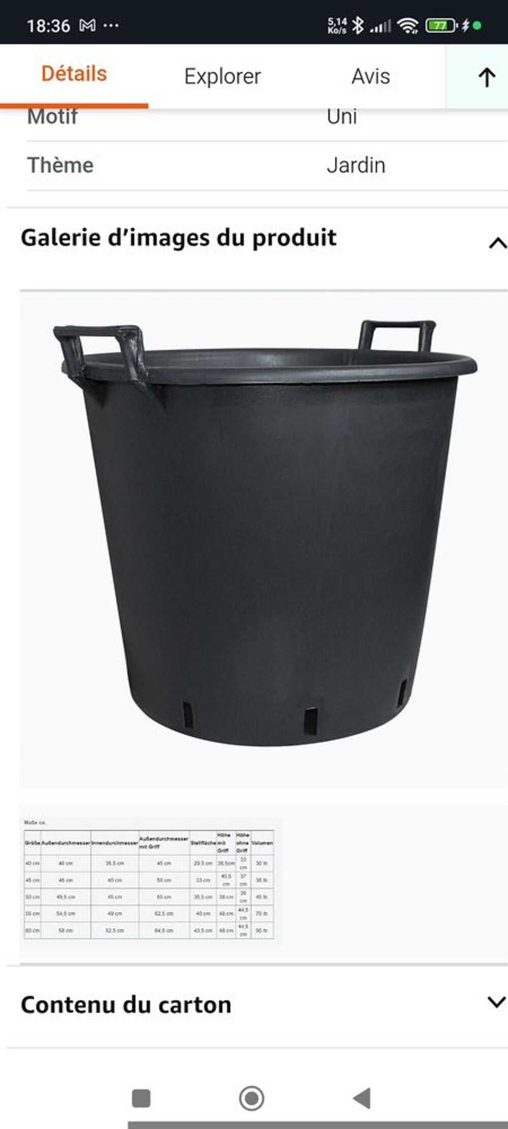 Pot pour plantes Jardin