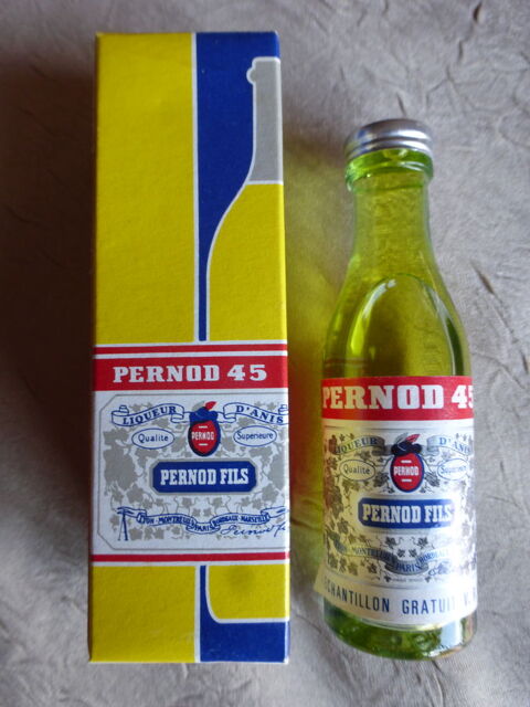 Mignonnette PERNOD 45 non ouverte avec Etui 6 Le Coudray (28)
