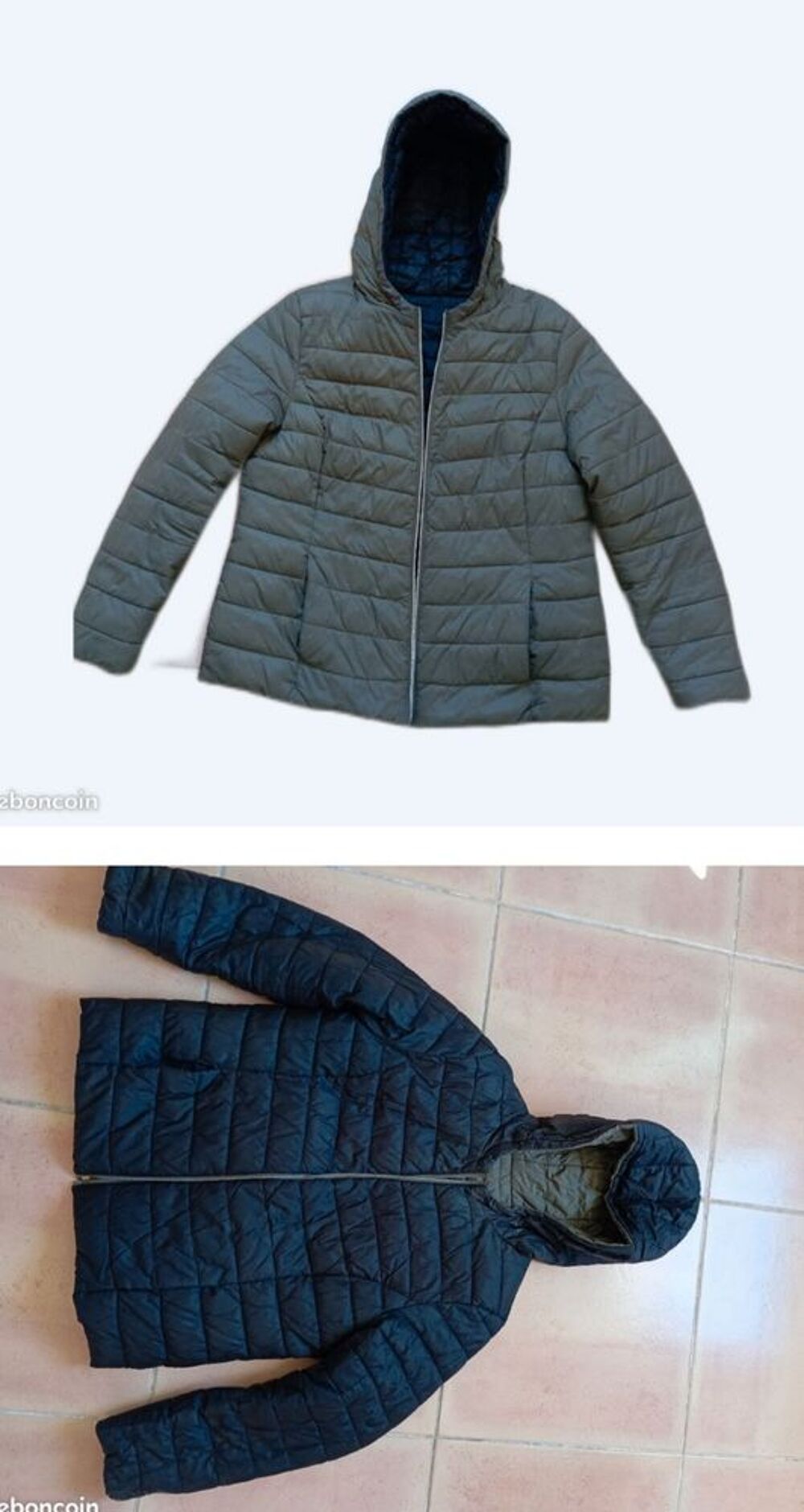 ANORAK R&Eacute;VERSIBLE &Agrave; CAPUCHE Vtements