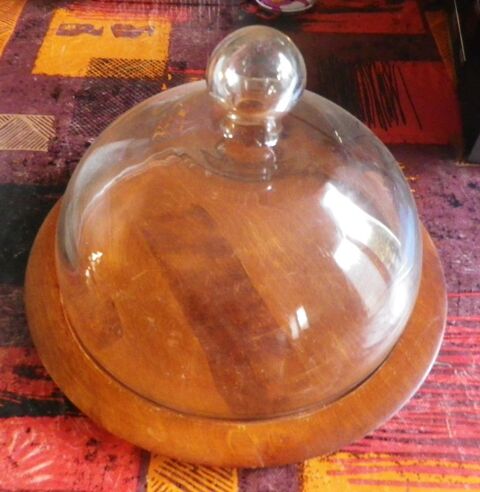 CLOCHE A FROMAGE PLATEAU EN BOIS D'OLIVIER 30 Attainville (95)