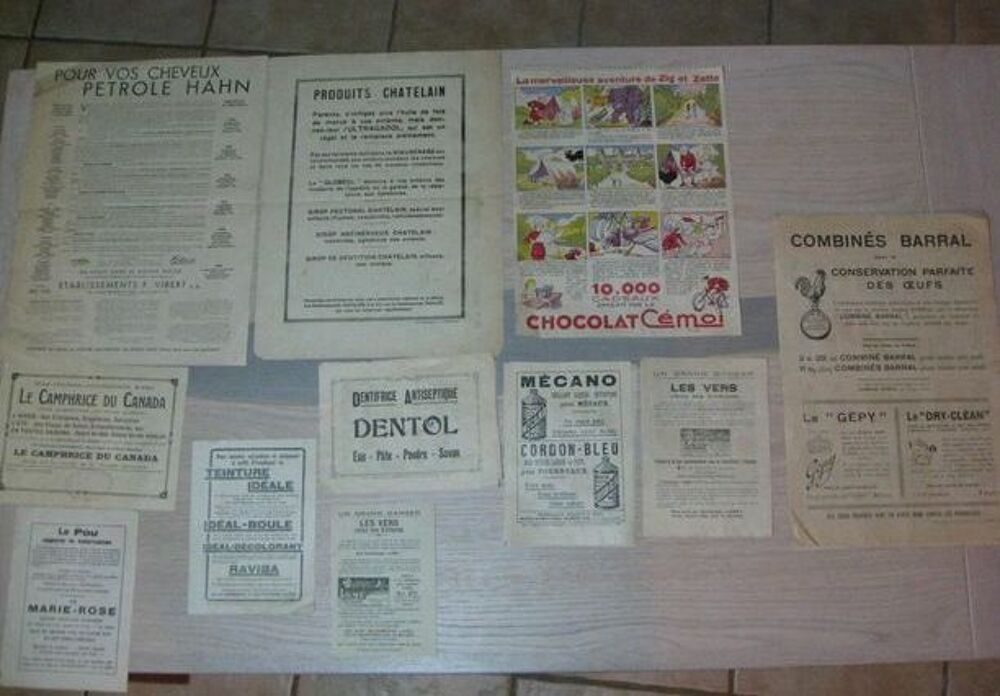 Anciennes Affiches et Affichettes Pub 