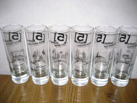 Lot de 6 verres cocktails du Monde BY LABEL 5 , neufs 12 Reims (51)