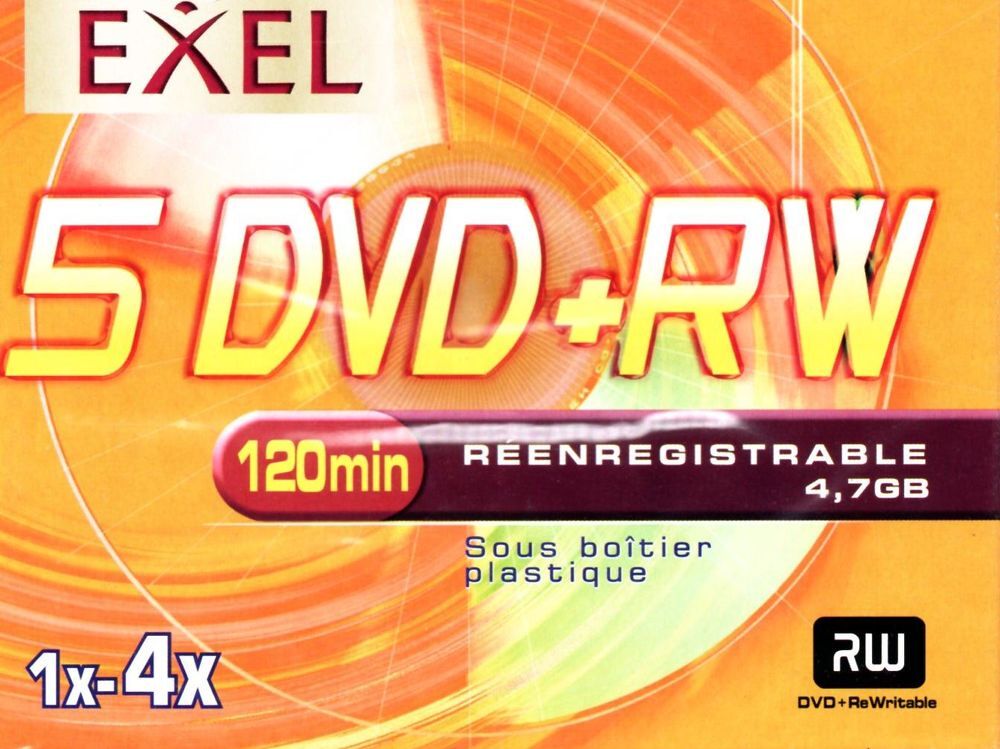 5 dvd-rw NEUFS 4,7gb 120mn Matériel informatique