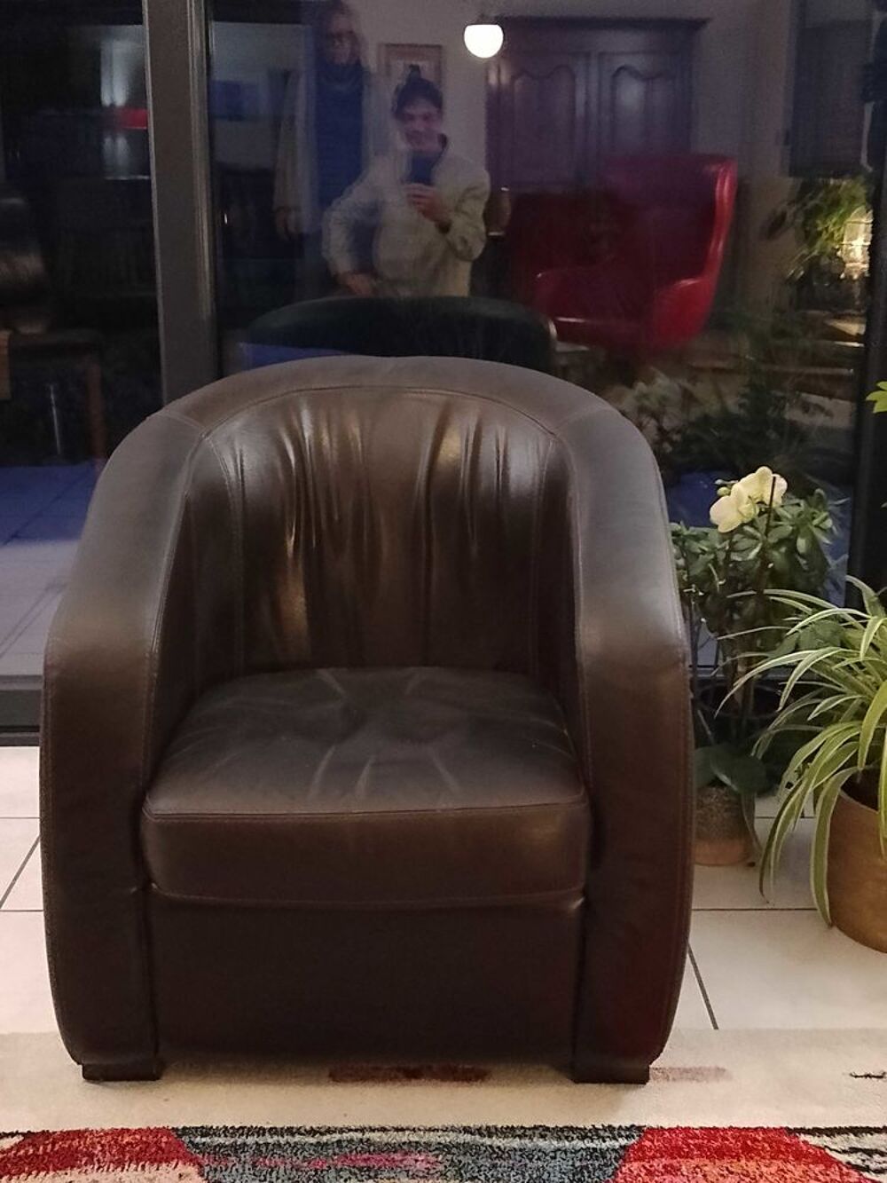 fauteuil cuir type cabriolet Meubles