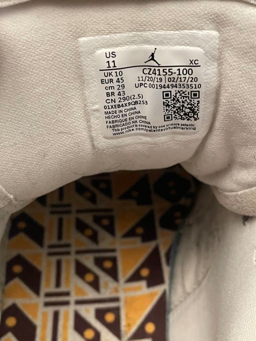 Air Jordan 1 pointure 45 Chaussures