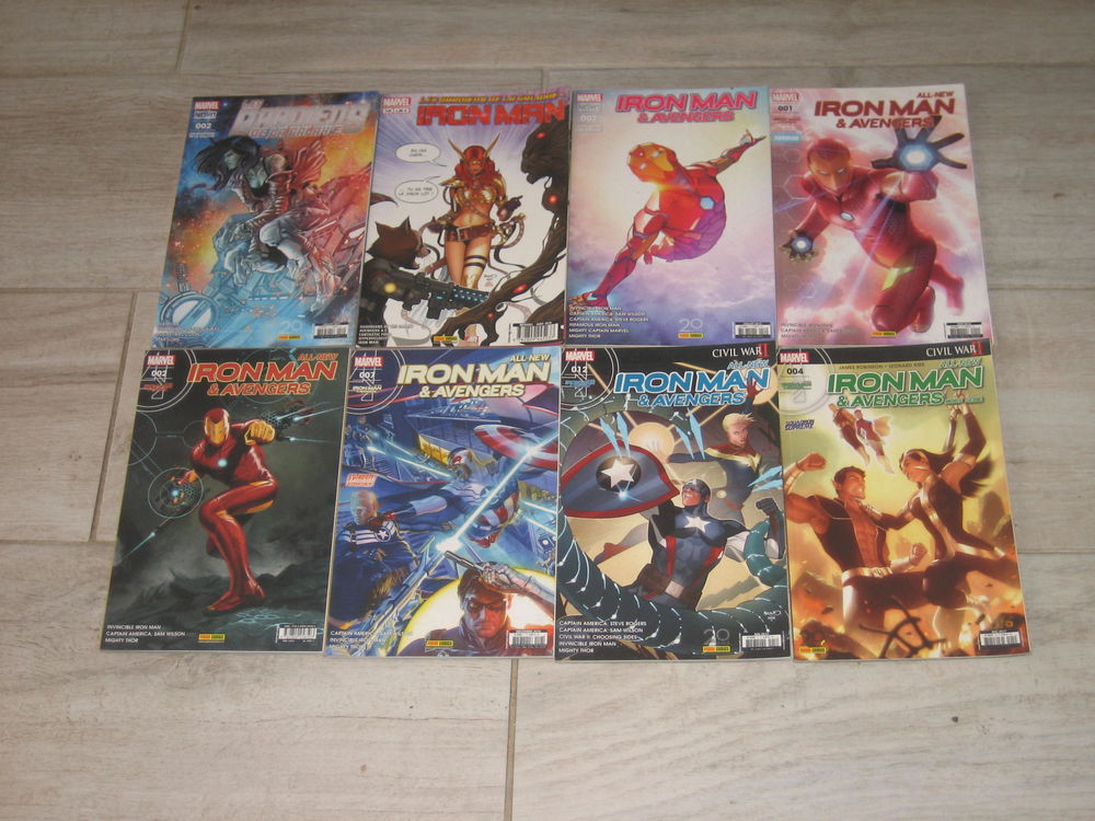 lot 8 comics IRON MAN &sect; AVENGERS + gardiens de la galaxies panini marvel en fran&ccedil;ais Livres et BD
