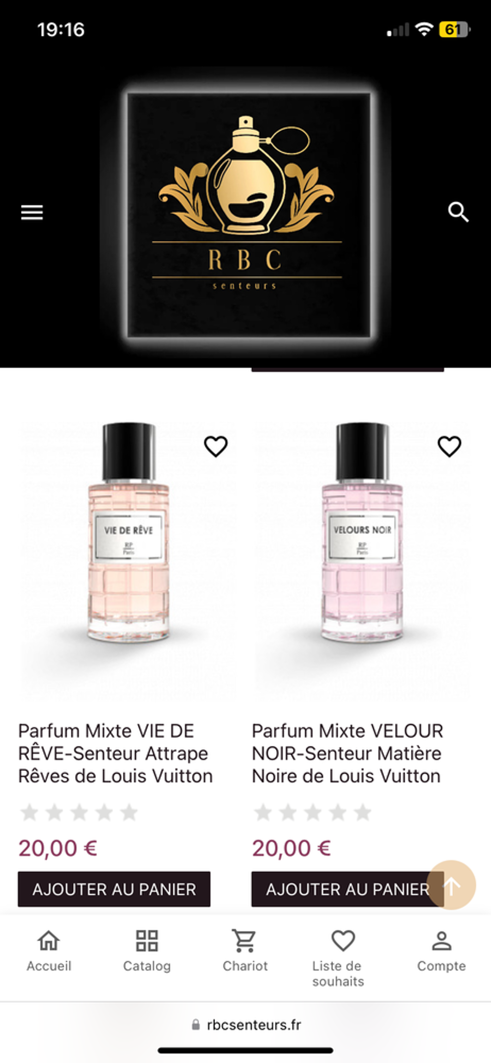 Parfum RP PARIS Bijoux et montres