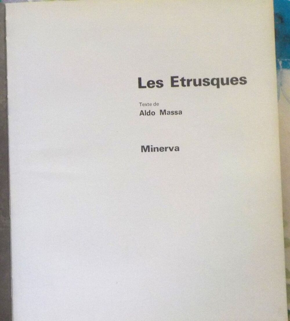 LES ETRUSQUES par Aldo MASSA Ed. Minerva Livres et BD