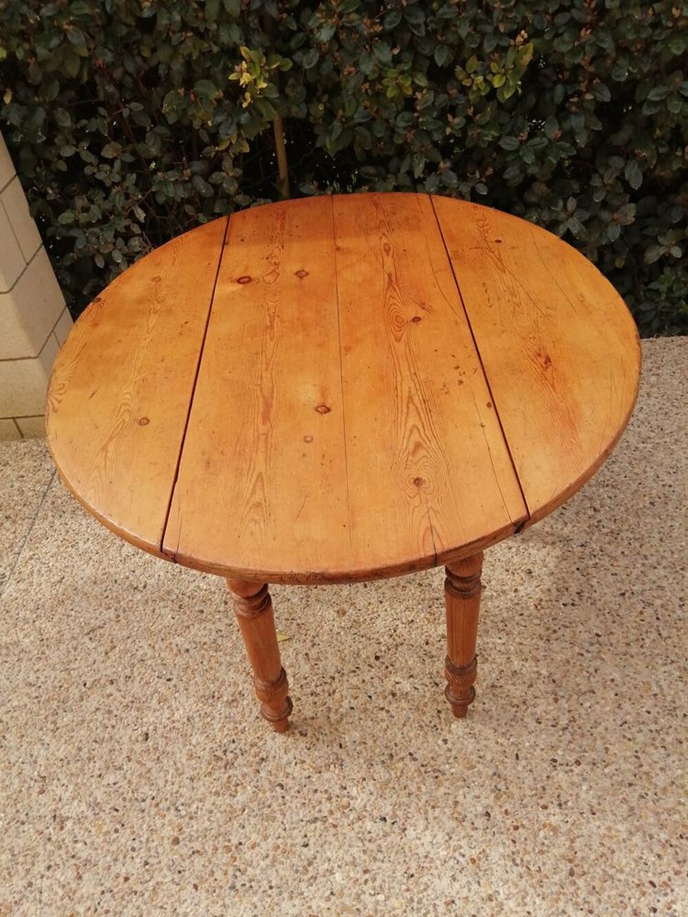 Table ovale en bois ancienne transformable Meubles