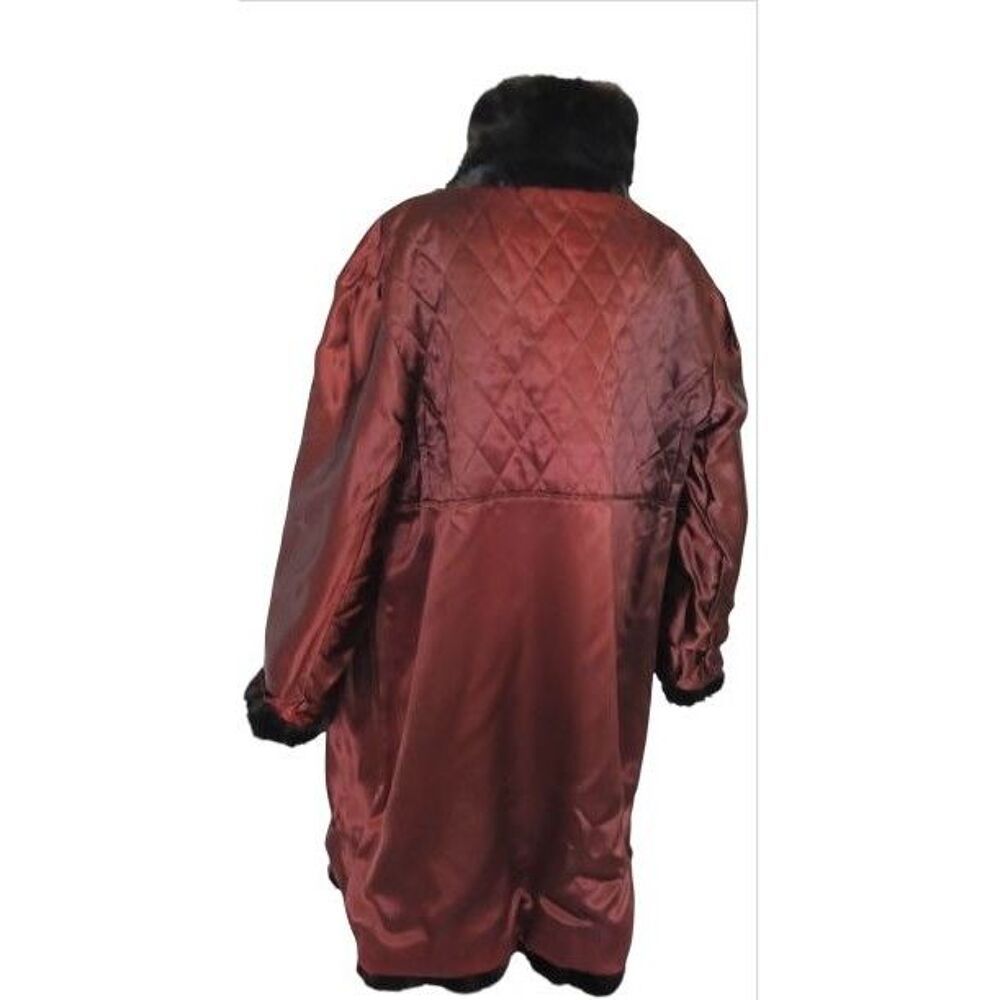 Manteau femme - Fausse fourrure noire taille 46 / 48 &middot;Tr&egrave;s Vêtements