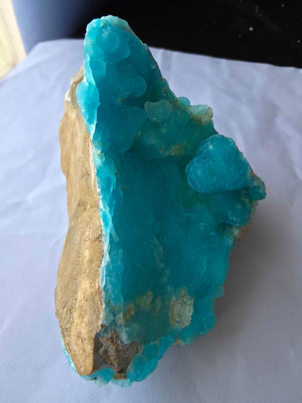 Sp&eacute;cimen H&eacute;mimorphite Bleue du Katanga RDC-Min&eacute;ral 302g 