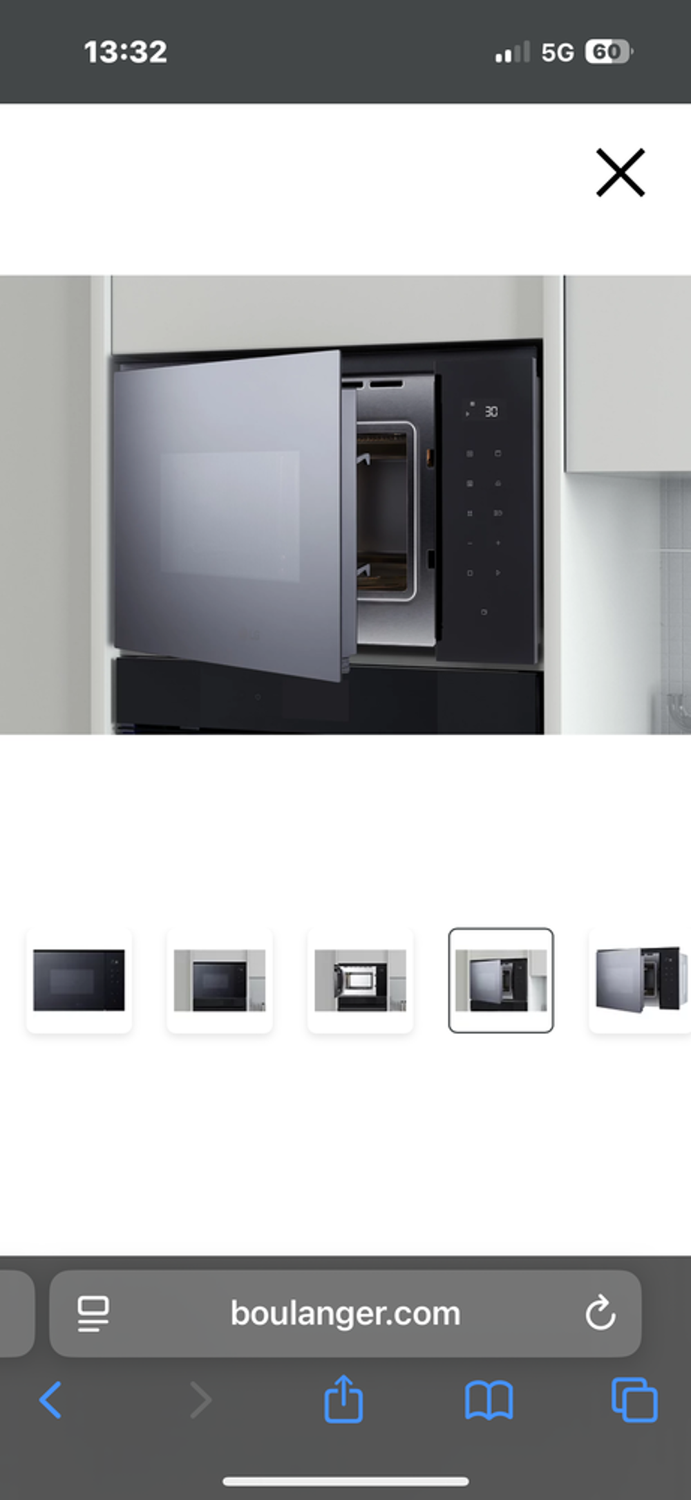 Micro onde encastrable LG Electroménager