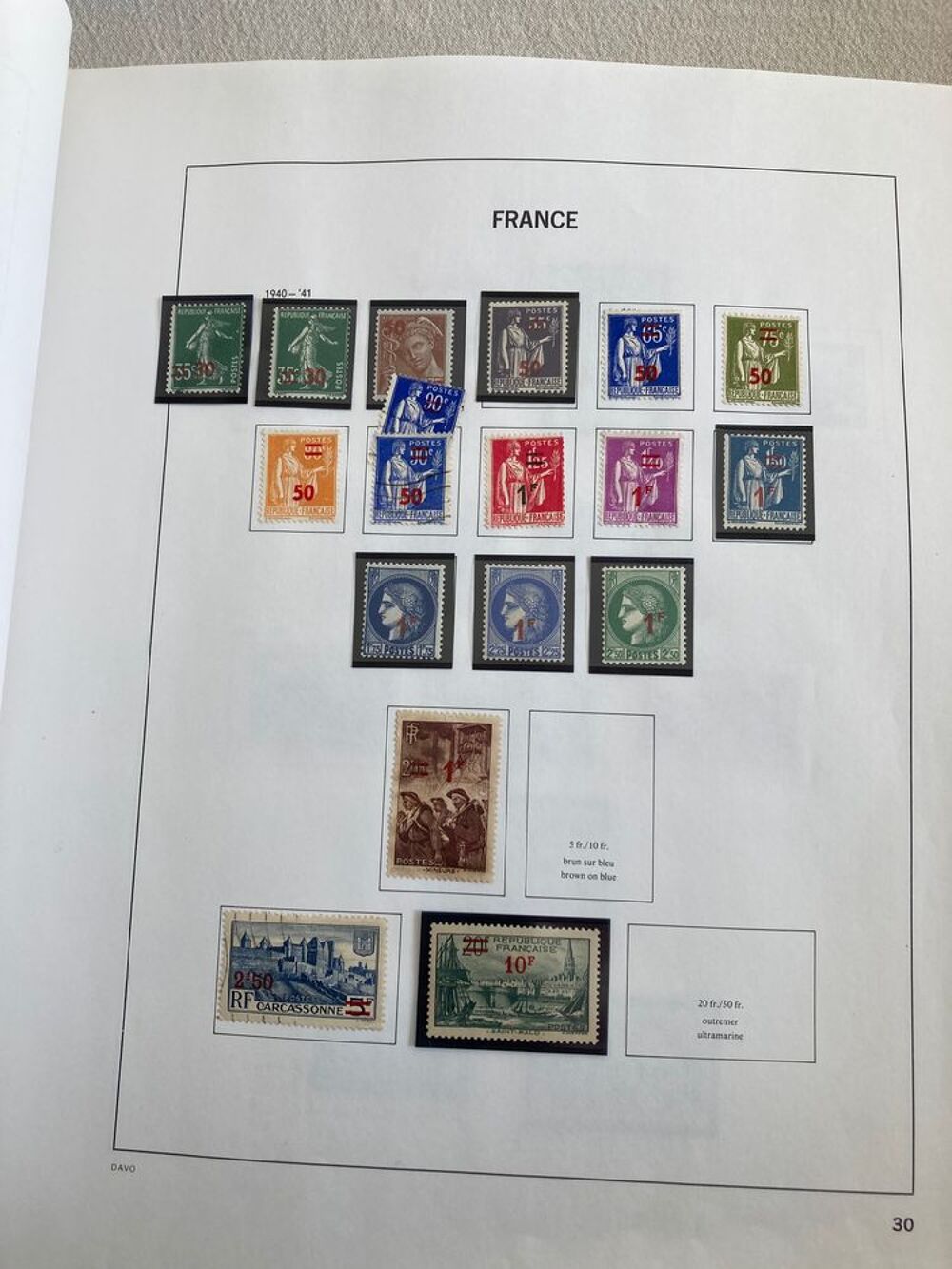 ALBUM DE TIMBRES FRANVCE 