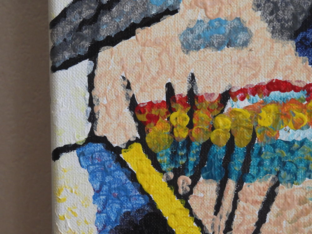 Tableau acrylique sur toile - L'oiseau Décoration