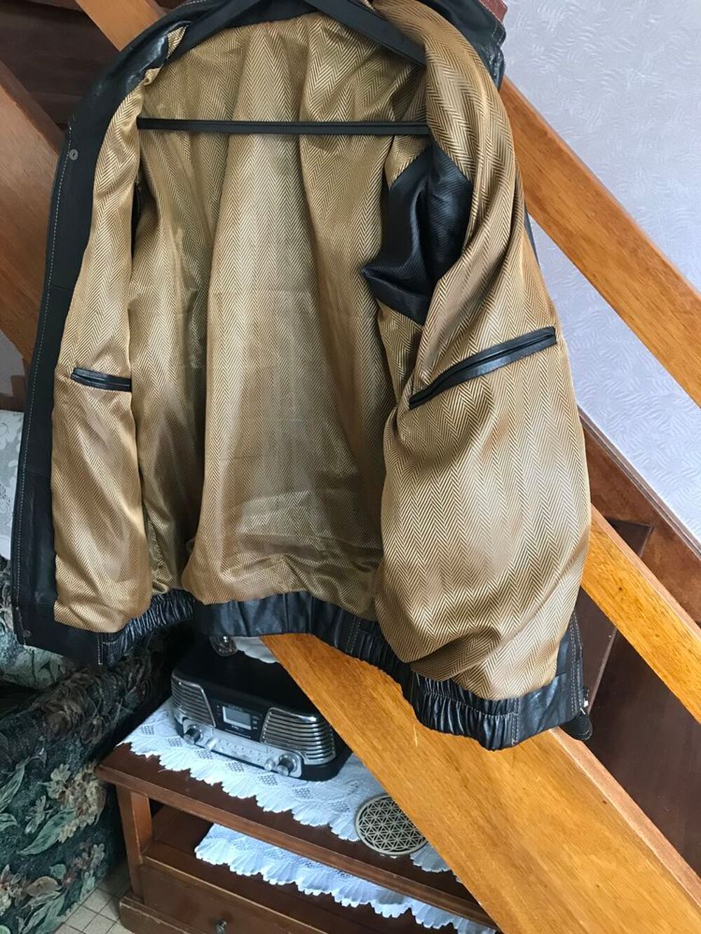 Blouson cuir d'agneau Vêtements